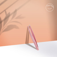 Pęseta do brwi Staleks Beauty & Care 11 Type 3 różowa 95mm skośna stal