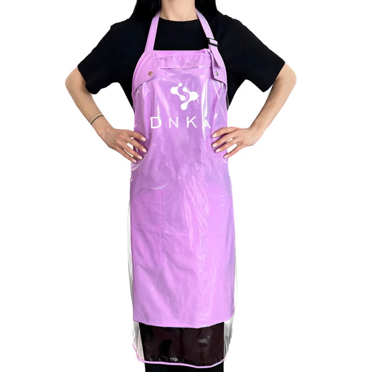 Fartuch kosmetyczny DNKa różowy, uniwersalny, regulowany, lekki apron