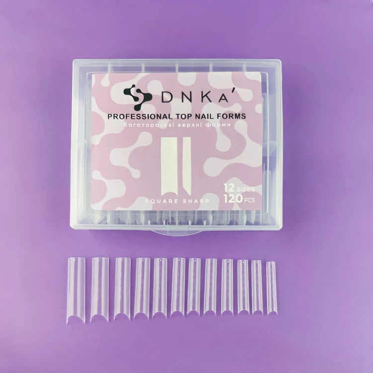 DNKa Square Sharp formy do przedłużania paznokci 120 szt. ostry kwadrat