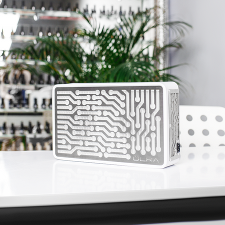 Pochłaniacz pyłu do manicure ÜLKA Nano biały 58W filtr wielokrotnego użytku