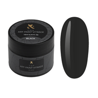 F.O.X Art-paint Vitrage Black 10ml – półtransparentna czarna farba hybrydowa