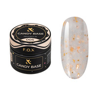 F.O.X Candy Base 005 Baza Hybrydowa Różowa 10ml Samopoziomująca LED/UV