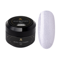 F.O.X Acryl Gel Charm Milk 15ml – Żel Akrylowy z Brokatem do Przedłużania Paznokci