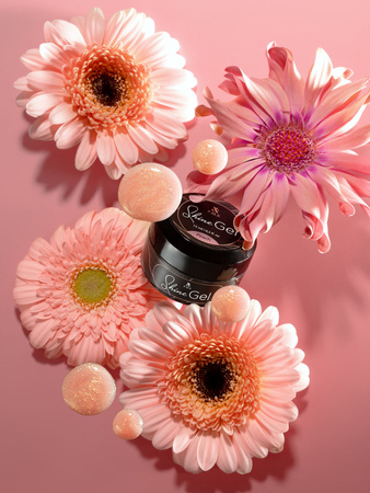FOX Shine Gel Peach 15 ml – profesjonalny żel top do paznokci z połyskiem