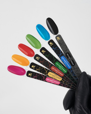 F.O.X Art Paint Vitrage Orange 5ml Farba Żelowa Transparentna LED/UV Pomarańcz