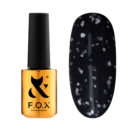 FOX Top Hybrydowy Drop White 7ml bez Dyspersji z Białymi Płatkami