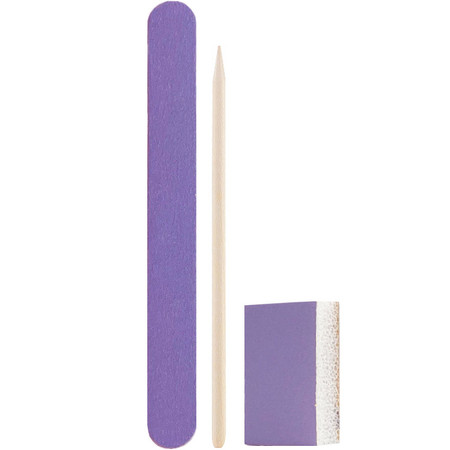 Zestaw do manicure DNKa 3w1: pilniczek 100/180, polerka 180/240, patyczek