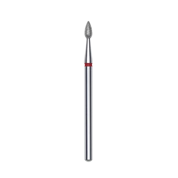 Frez diamentowy Staleks kropla 2,3 mm czerwony do skórek i paznokci