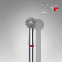 Frez diamentowy kulka 5 mm 180 do skórek manicure pedicure FOX CE