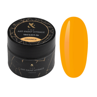 F.O.X Art Paint Vitrage Orange 5ml Farba Żelowa Transparentna LED/UV Pomarańcz