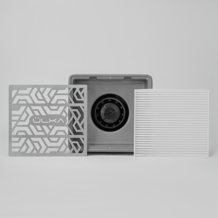 Pochłaniacz pyłu do manicure ULKA x2f Premium szary 800 m³/h 45 dB 52W