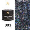 FOX Glow Glitter Gel 003 turkusowy żel do paznokci z brokatem 5ml