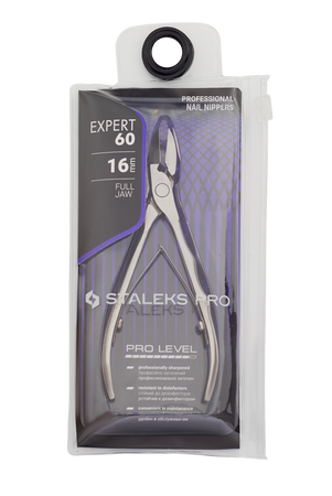 Cęgi do paznokci Staleks Expert 60, stal nierdzewna, ostrza 16 mm