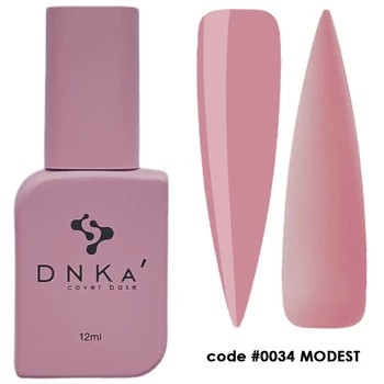 DNKa Rubber Base French Cover Modest 12ml – Baza Hybrydowa Kamuflująca
