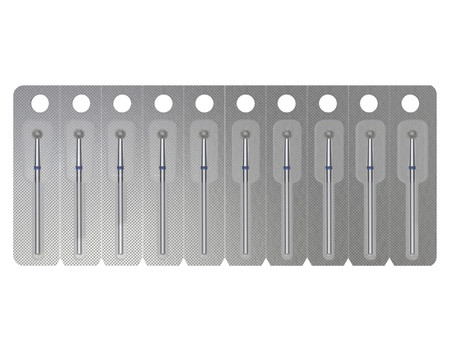 STALEKS Frez diamentowy kulka 3,5 mm niebieski gradacja 120 do skórek