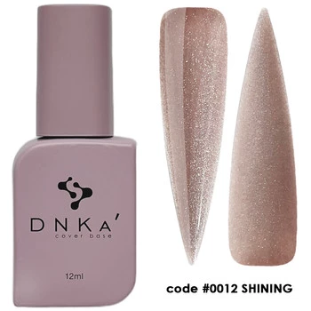 DNKa Rubber Base French Cover Shining 12ml Baza Hybrydowa Kamuflująca