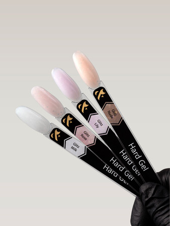 F.O.X Hard Gel Glitz Rose 15ml – Żel budujący różowy, samopoziomujący