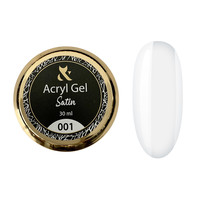 Akrylożel FOX Acryl Gel Satin 001 Niebieski 50ml – do przedłużania paznokci