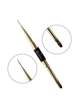 F.O.X Nail Art Double Brush 008 pędzelek do ombre i żelu 15mm 6mm etui