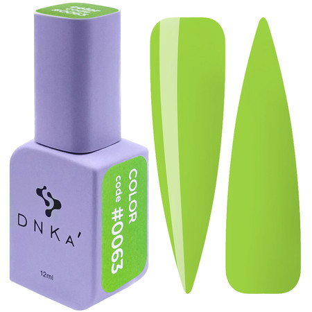 Lakier hybrydowy DNKa’ Gel Polish Color 12ml #0063 trwały, intensywny kolor