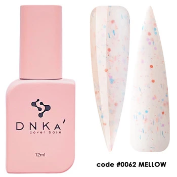 DNKa Rubber Base French Cover 12ml #0062 Mellow – Baza hybrydowa kamuflująca