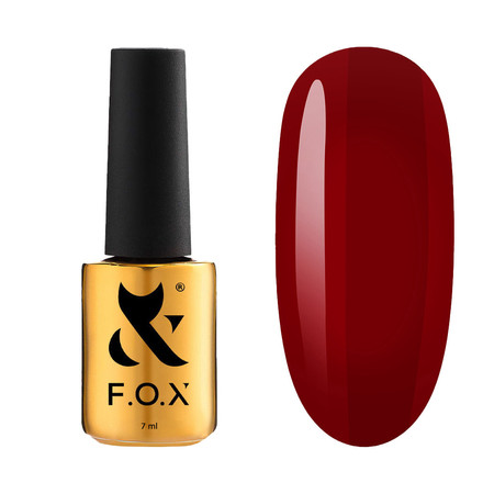F.O.X Gel Polish 008 Wiśniowo-Czerwony Lakier Hybrydowy 7ml Bez Formaldehydu