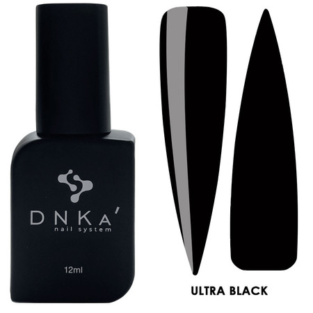 DNKa Lakier hybrydowy ULTRA BLACK 12ml czarny, połysk, pełne krycie