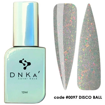 DNKa Rubber Base French Cover Disco Ball 12ml Baza Hybrydowa Kamuflująca