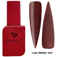 DNKa Rubber Base French Cover Hot 12ml - Baza Hybrydowa Kamuflująca