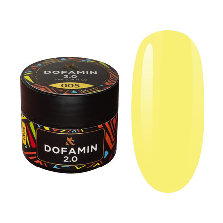 F.O.X Dofamin 2.0 005 Baza Hybrydowa Żółta 10ml – Intensywny Kolor