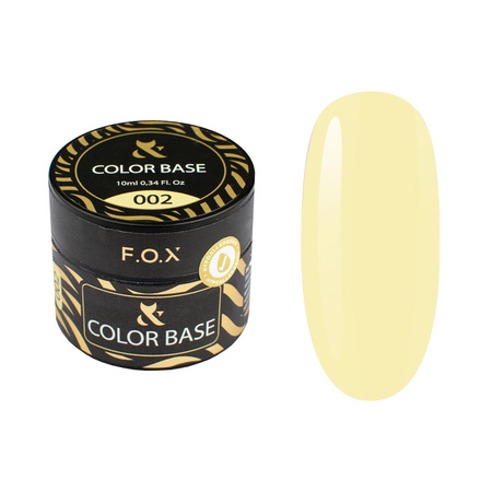 FOX Color Base 002 – baza kolorowa hybrydowa do paznokci, 10 ml