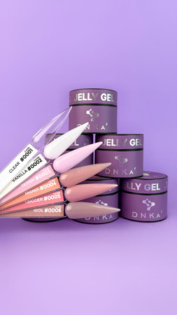 DNKa Jelly Gel White 15ml – twardy żel budujący do przedłużania paznokci