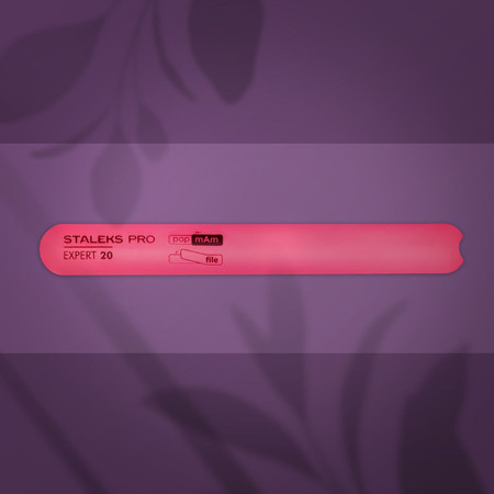 Staleks Pilnik Plastikowy z Wymiennymi Nakładkami 180/180 Różowy CE