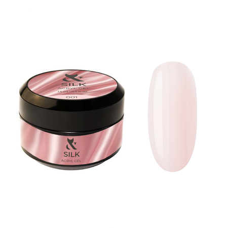 F.O.X Acryl Gel Silk 001 15ml jasnoróżowy akrylo-żel do paznokci