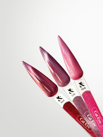 Lakier hybrydowy F.O.X Cat Eye Lily 7ml czerwony efekt kociego oka 7-free