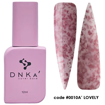 DNKa Rubber Base French Cover Lovely 12ml – Baza Hybrydowa Kamuflująca
