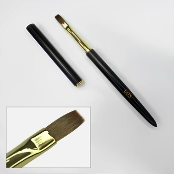 FOX Pędzel do stylizacji paznokci 005 płaski żel hybryda nail art etui