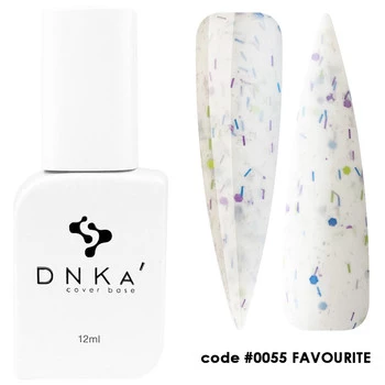 DNKa Rubber Base French Cover 12ml #0055 Favourite baza hybrydowa