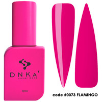 DNKa Rubber Base French Cover 12ml #0073 Flamingo Baza Hybrydowa
