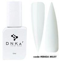 DNKa Rubber Base French Cover Milky 12ml – Baza Hybrydowa Kamuflująca