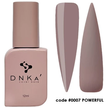 DNKa Rubber Base French Cover 12ml #0007 Powerful Baza Hybrydowa