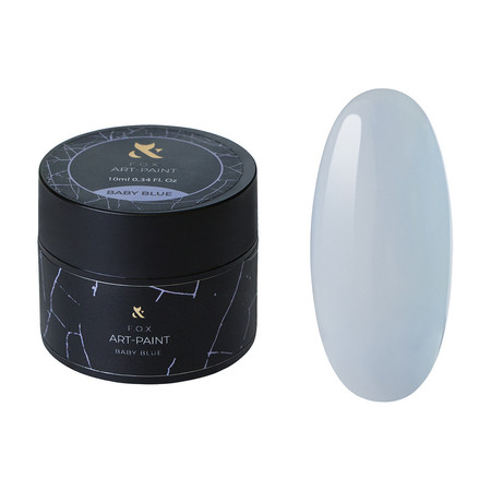 F.O.X Art-paint Farba hybrydowa 2w1 Baby Blue 10ml do zdobień paznokci