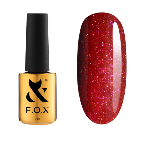 F.O.X Flashback Gel Polish 010– lakier hybrydowy z efektem flash, 7 ml