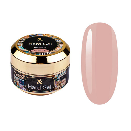 FOX Hard Gel Cover Nude 15ml – Żel budujący samopoziomujący do paznokci
