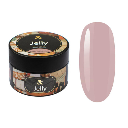 F.O.X Jelly Cover Cappuccino 30ml żel budujący do paznokci nude
