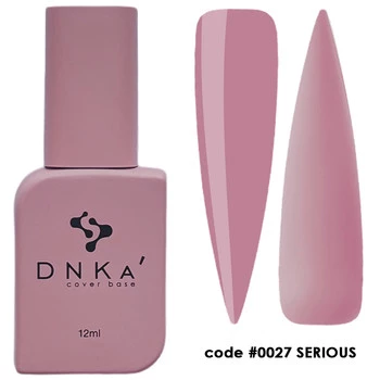 DNKa Rubber Base French Cover 12ml #0027 Serious – Baza Hybrydowa Kamuflująca