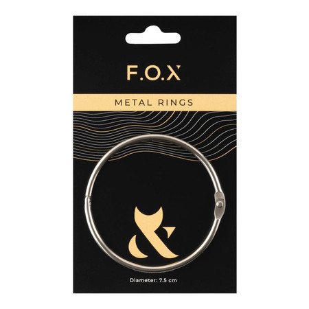 Pierścień metalowy do wzorników lakierów hybrydowych 7,5 cm srebrny FOX