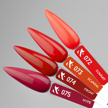 FOX Spectrum 072 Lakier Hybrydowy Czerwono-Różowy 14ml 7-Free UV/LED