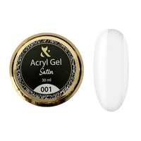 Fox Acryl Gel Satin 001 30ml żel akrylowy LED/UV biały do przedłużania paznokci