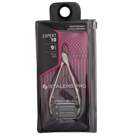 Staleks Expert 10 Cążki do skórek 9 mm stal nierdzewna do manicure CE